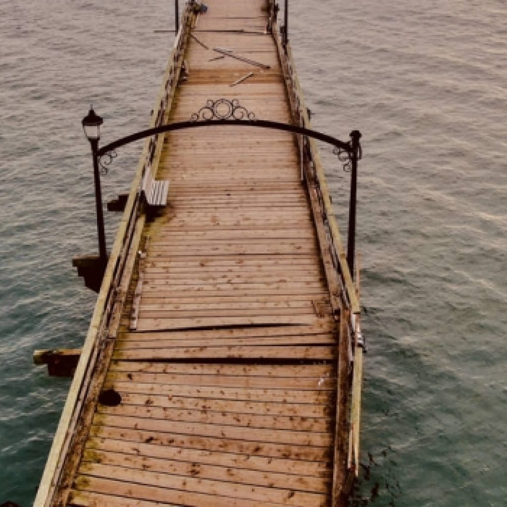 Repaired White Rock Pier to include concrete deck